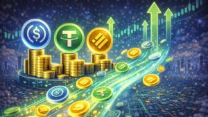 Bloomberg Intelligence sees stablecoin payment flows reaching $56.6T by 2030 as usage shifts from trading to real payments.