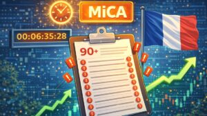 France’s AMF flags 90 crypto firms lacking MiCA authorization as the June 30 transition deadline forces licensing or orderly wind-downs.