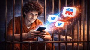 Sam Bankman-Fried resurfaced on X from prison with a pro-Republican thread, swiftly drawing commentary and putting the spotlight back on him.