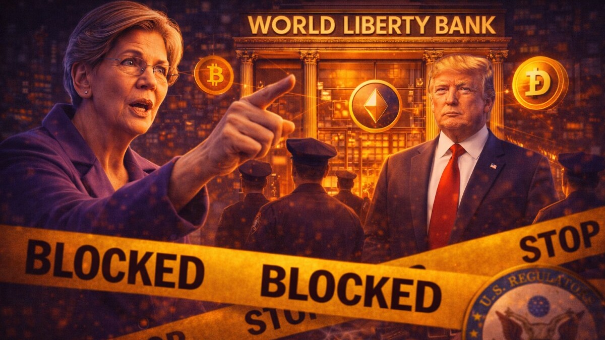 Sen. Elizabeth Warren urged the OCC to delay reviewing World Liberty Financial’s bid to operate a national trust bank for stablecoins.