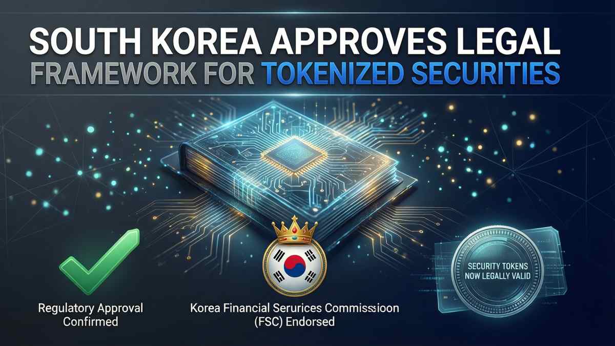 South Korea Approves Legal Framework for Tokenized Securities