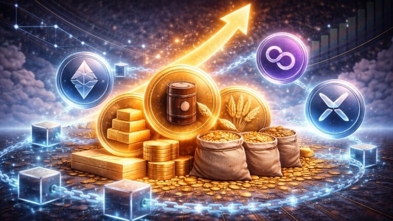 Tokenized commodities top $5B as Ethereum leads with 85% share, while Polygon and XRPL expand faster, cheaper rails for real-world assets.