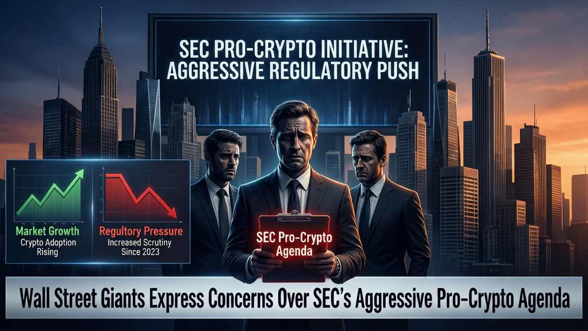 Wall Street Giants Express Concerns Over SEC’s Aggressive Pro-Crypto Agenda
