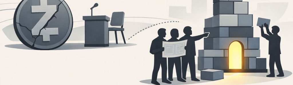 Electric Coin Company’s full Zcash development team exited after a governance split with Bootstrap, citing misalignment and constructive discharge conditions.