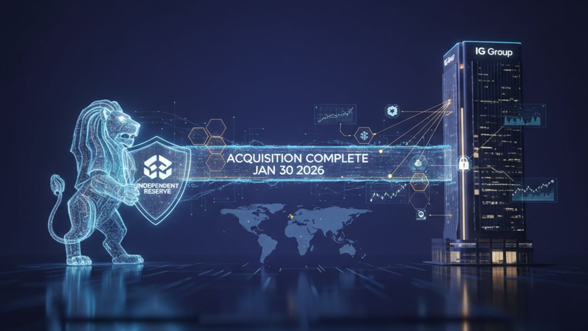 IG Group Completes Acquisition of Independent Reserve Crypto Exchange