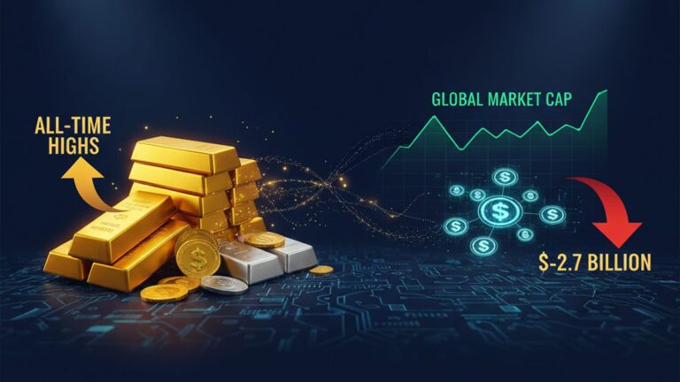 market capitalization of stablecoins and precious metals-
