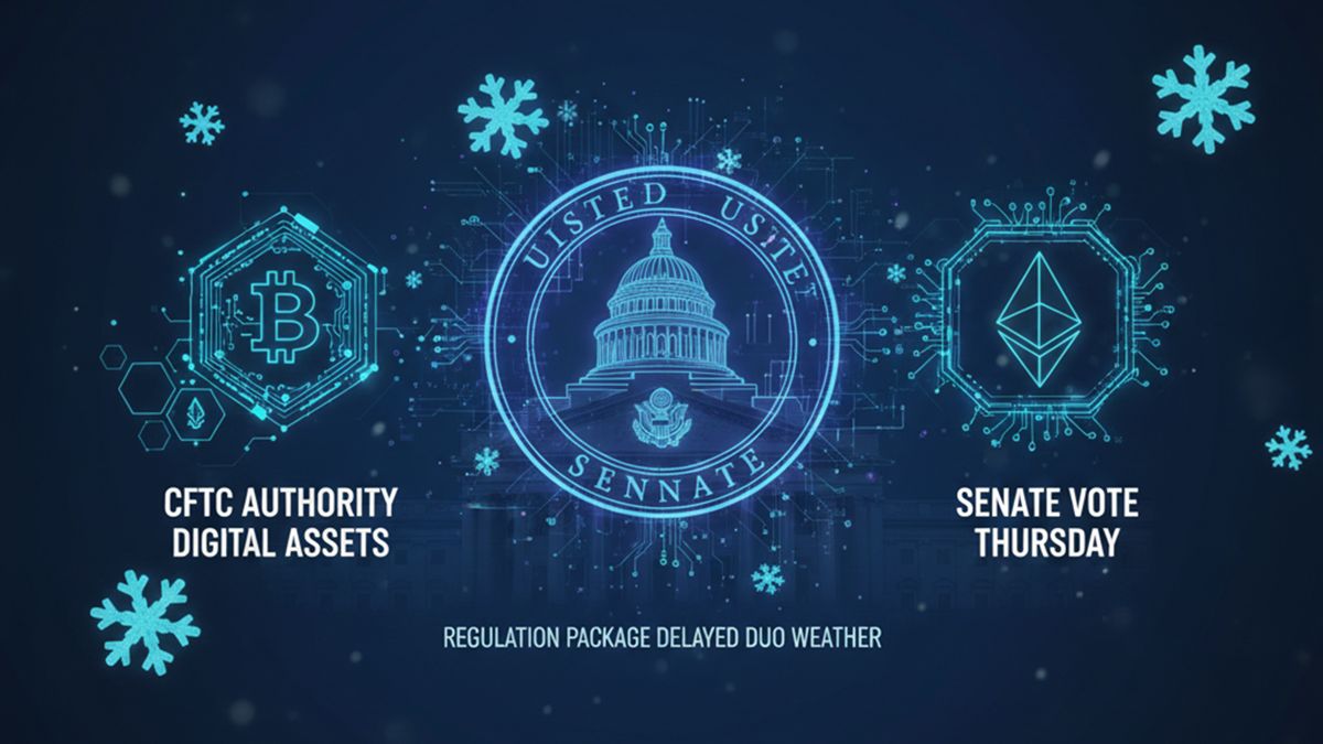 Severe Weather Delays Work on Key U.S. Crypto Regulation Package