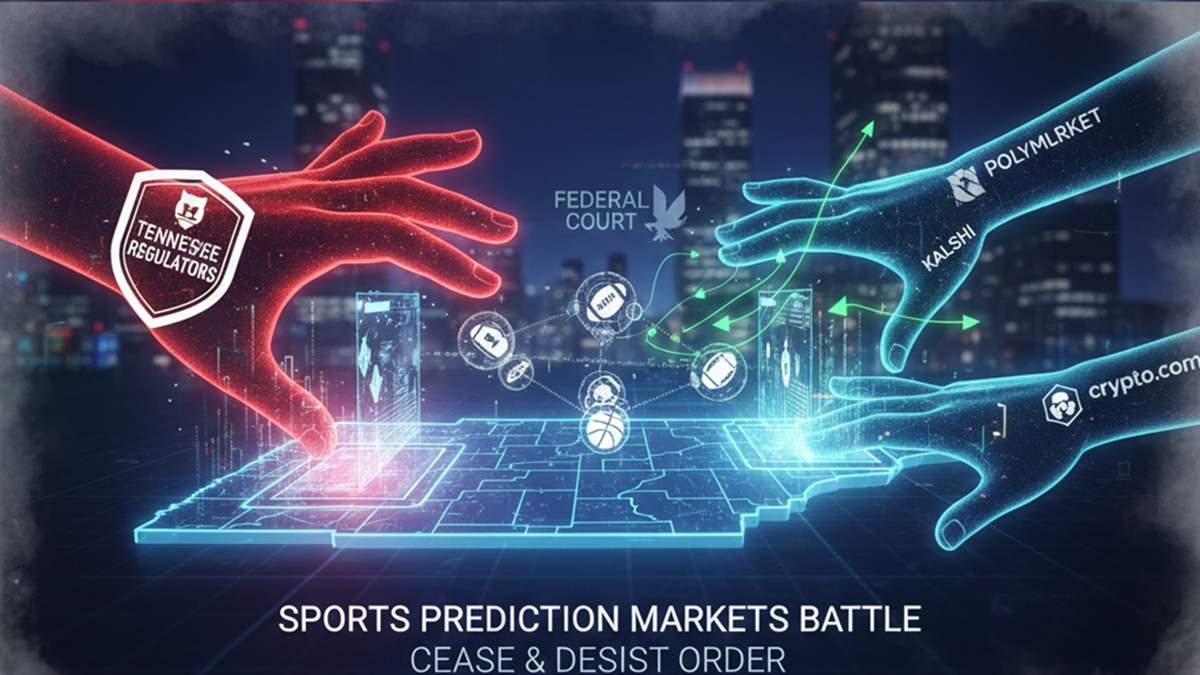 Tennessee Cracks Down on Prediction Markets, Ordering Polymarket, Kalshi and Crypto.com to Halt Sports Contracts