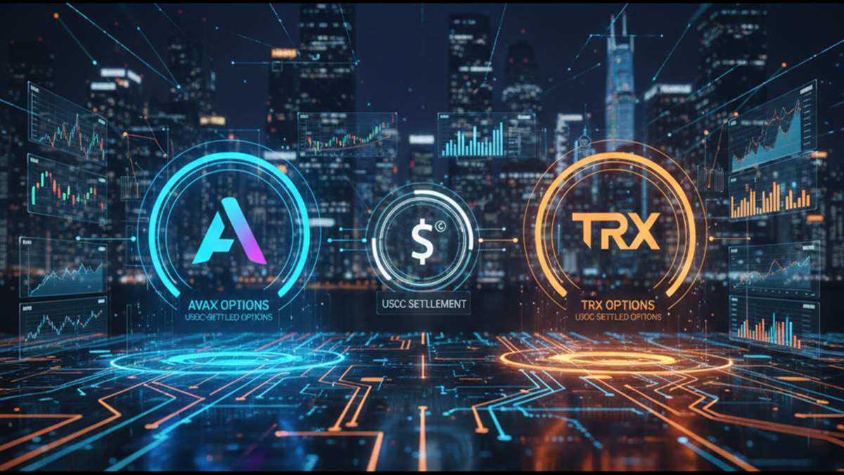 AVAX and TRX options at Deribit-