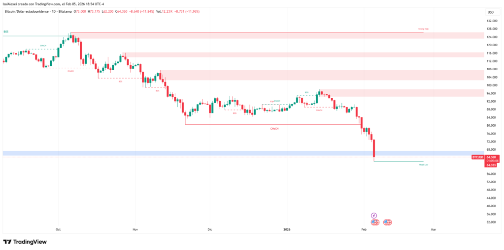 Bitcoin's recent price decline