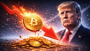 Bitcoin dipped below $65K as Trump tariff uncertainty drove $505M liquidations; BTC and ETH dominated losses as traders watched $66K resistance.