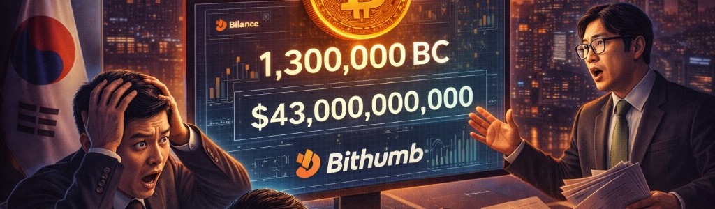 Regulatory Meltdown: Seoul Scrambles to Explain $43B Bithumb Bitcoin Error