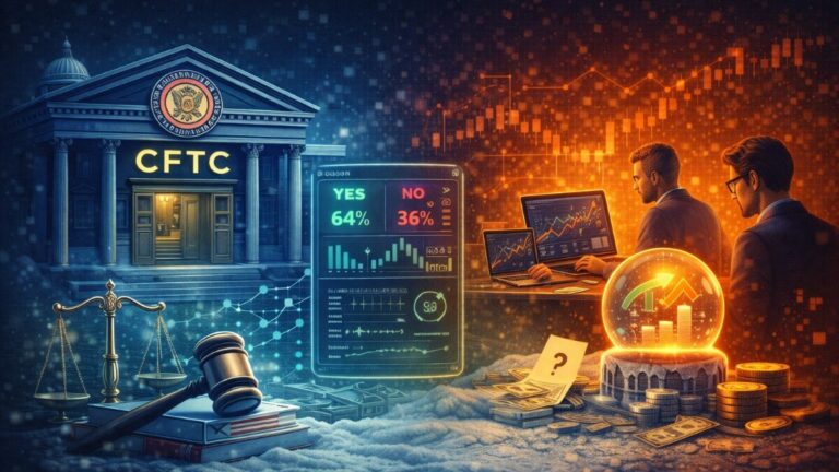 CFTC escalates its push for federal control of prediction markets, backing Crypto.com in court as states target Kalshi and the derivatives vs gambling debate hardens.