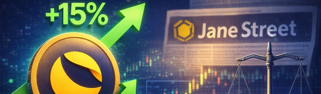 LUNC rallied about 24% to near $0.00004905 as Bitcoin hovered around $67,000 and the broader market stayed flat.