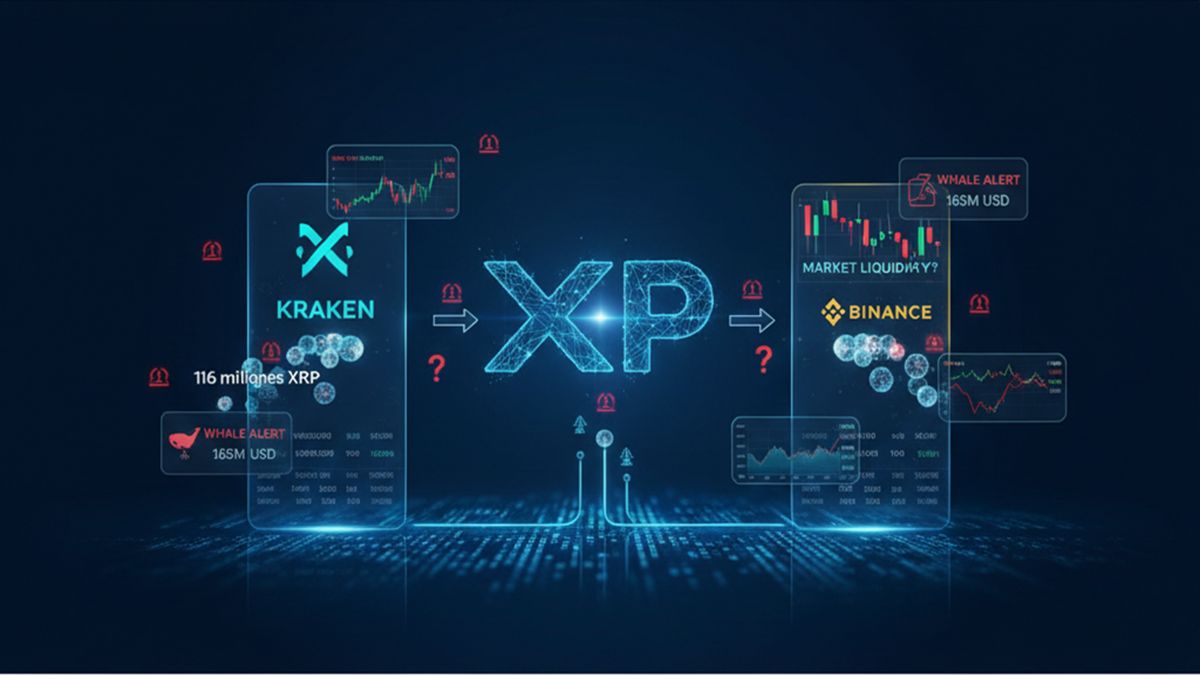 116M XRP Shifted From Kraken to Binance, Raising Questions About Market Liquidity