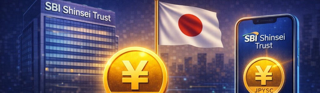 JPYSC, issued by SBI Shinsei Trust Bank, targets a Q2 2026 launch pending approval, with SBI VC Trade set to distribute in Japan.
