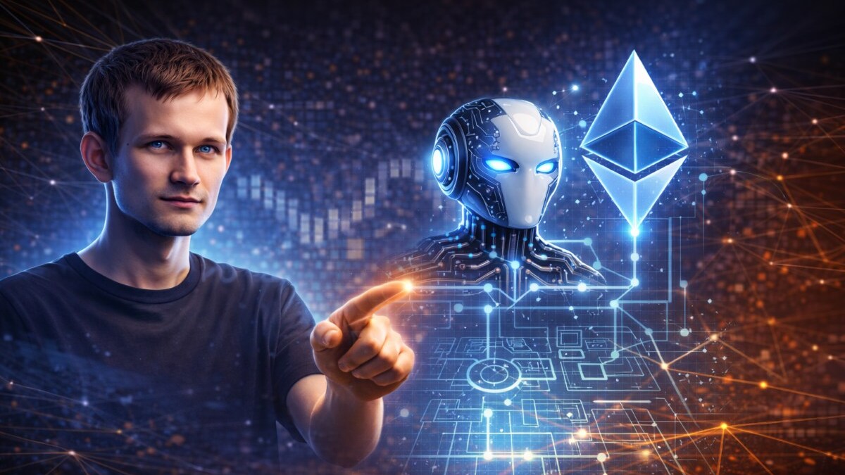 Vitalik Buterin maps a 2x2 roadmap for Ethereum–AI, prioritizing private verification, agent economics, and AI-assisted governance with onchain settlement.