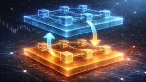 Buterin outlines a two-layer blockchain model: prediction markets for signals and a non-token base for governance, as ETH trades below $2,300.