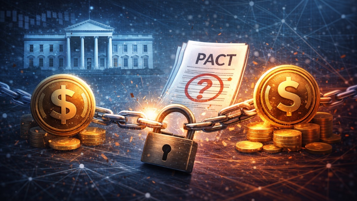 White House sets end-Feb deadline to resolve stablecoin yield fight as CLARITY Act remains stalled between banks and crypto.