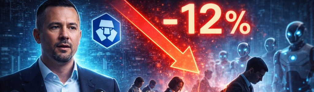 Crypto.com said it is cutting about 12% of its workforce, or roughly 180 roles based on a previously disclosed headcount above 1,500 employees.