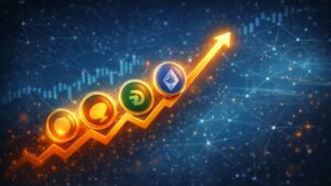 The Altcoin Season Index has jumped to its highest level since January as TOTAL2 moved back above $1 trillion and AI tokens led March gains.