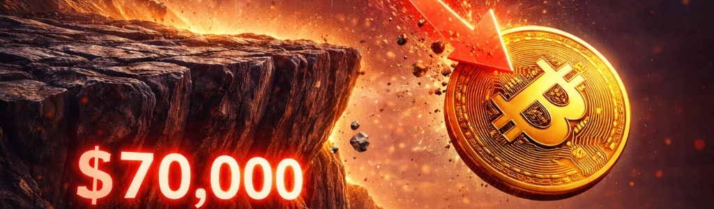 Bitcoin fell below $70,000 on March 19 after reversing sharply from a $76,000 high reached earlier in the week and failing to hold post-FOMC support.