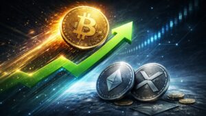 Bitcoin rose above $70,800 as oil cooled, but Ether and XRP lagged, showing a market bounce still shaped by fragile macro sentiment.