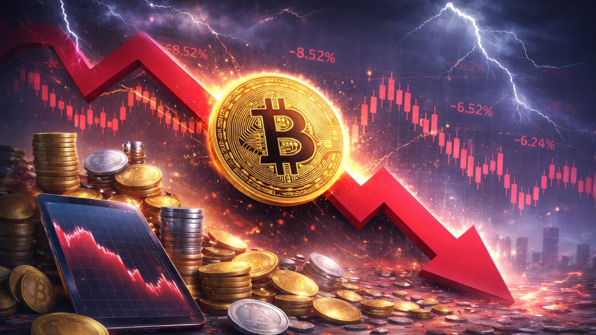 Bitcoin lost nearly $3,000 in hours and broke below $70,000, dragging major altcoins lower as the crypto market shed about $60 billion.