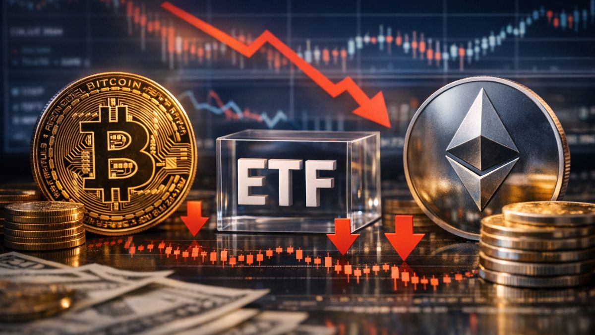Ethereum and Bitcoin ETFs See Broad Outflows Amid Cooling Institutional Appetite