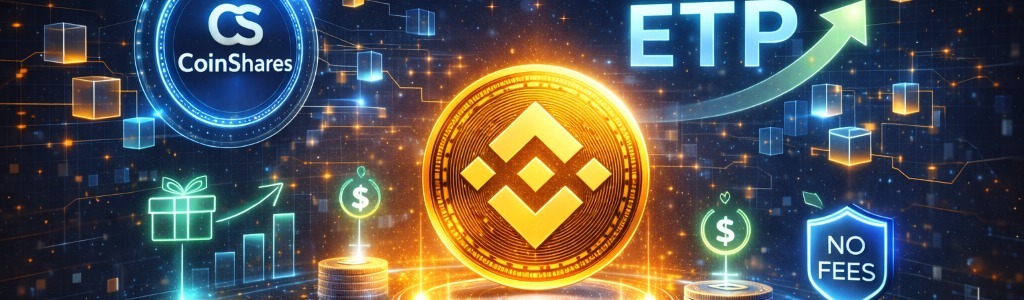 CoinShares listed the CBNB staking ETP on the SIX Swiss Exchange, pairing 0% management fees with a projected 0.25% annual staking yield.