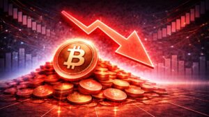 CryptoQuant shows 9.09M BTC underwater at $66,500, the highest loss concentration since 2022, with $72,700 as a key recovery threshold.