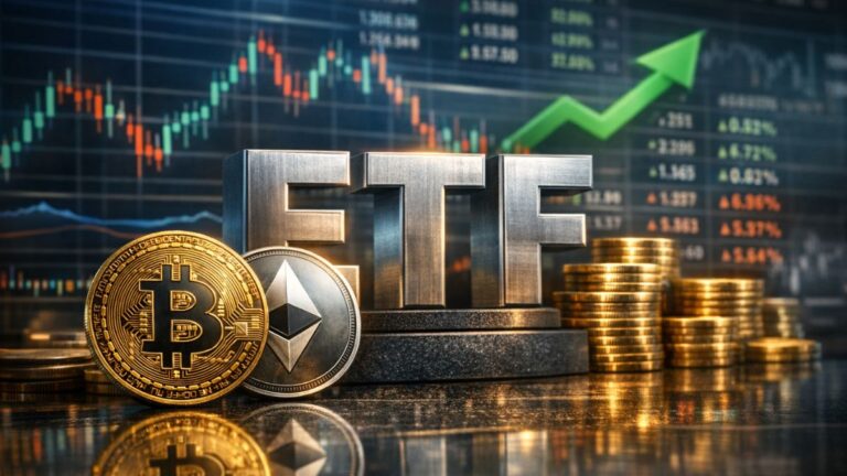 Bitcoin ETFs Turn Positive After FiveāDay Slide, Ethereum Joins the Rebound