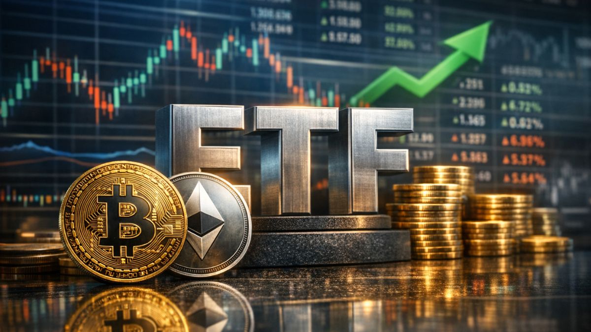 Bitcoin ETFs Turn Positive After FiveāDay Slide, Ethereum Joins the Rebound