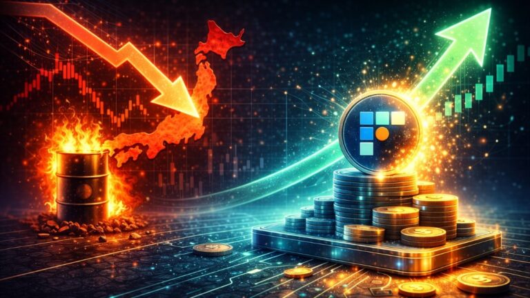 Japanās Nikkei sank on an oil shock, but Bitflyerās trading volume surged about 200%, exposing a sharp split between stocks and crypto.