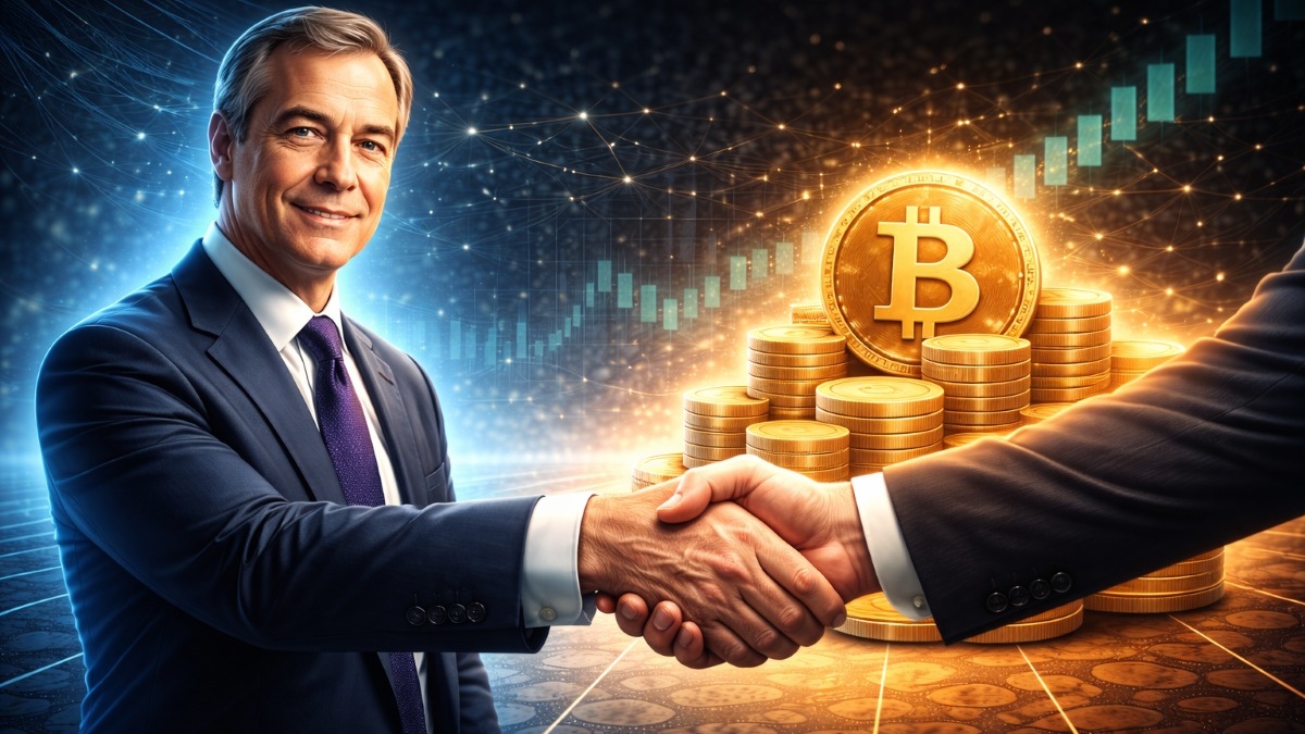 Nigel Farage took a 6.31% stake in Stack BTC as the U.K.-listed firm expanded its bitcoin treasury strategy and recent 21 BTC position.