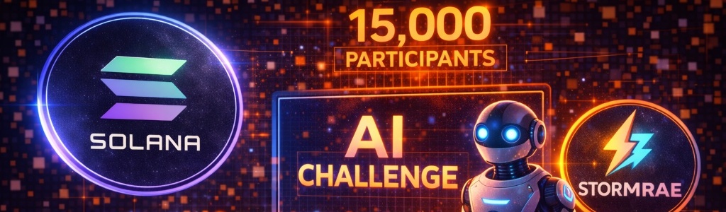 Stormrae’s Solana-based King Arthur challenge drew 14,959 participants worldwide, who submitted 64,526 prompts to test a single autonomous AI agent.