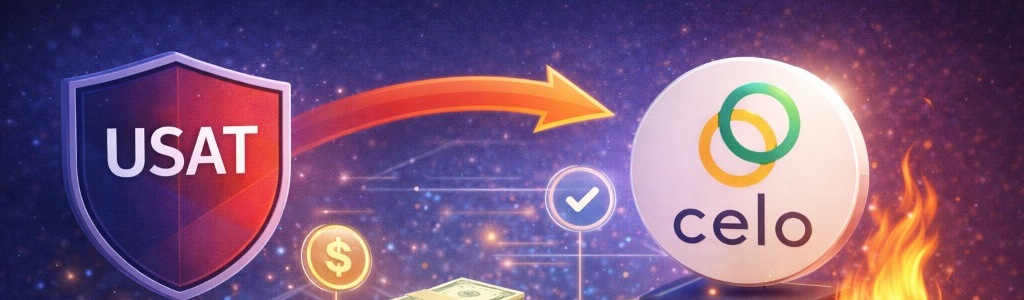 USA₮ will launch on Celo as its first blockchain expansion beyond Ethereum, placing a federally regulated stablecoin inside a network built for mobile, payment-driven use.