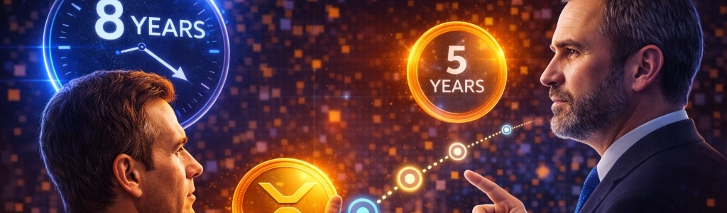 Ripple CEO Brad Garlinghouse’s five-year outlook for investor happiness reignited debate over how long XRP holders should be expected to wait for gains.