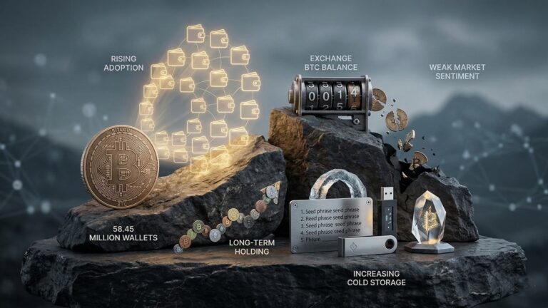 Bitcoin adoption and cold storage are growing.