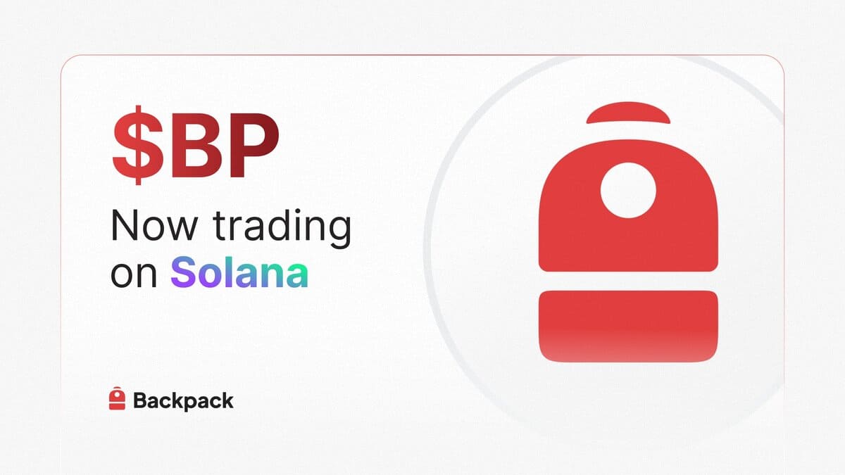 Backpack Taps Sunrise Distribution to Deliver $BP Directly Into the Solana Ecosystem
