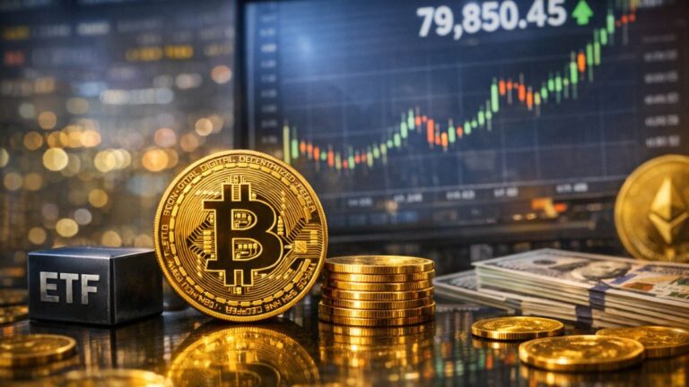 Bitcoin ETFs Log $1.9B in Seven‑Day Inflows With BTC Closing In on $80K