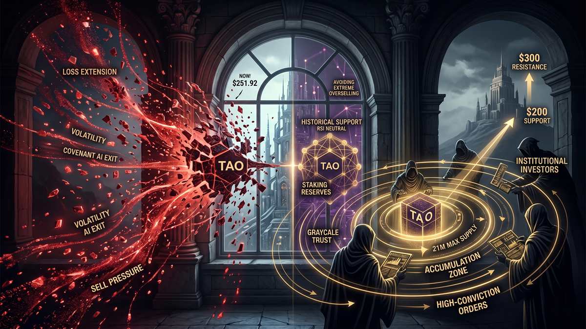 Bittensor (TAO) faces selling pressure, but Smart Money interest suggests a key accumulation phase in the AI āāsector