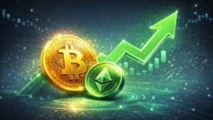 Bitcoin neared $69,000, ETH moved above $2,100, and the crypto market added $60 billion as risk appetite returned.