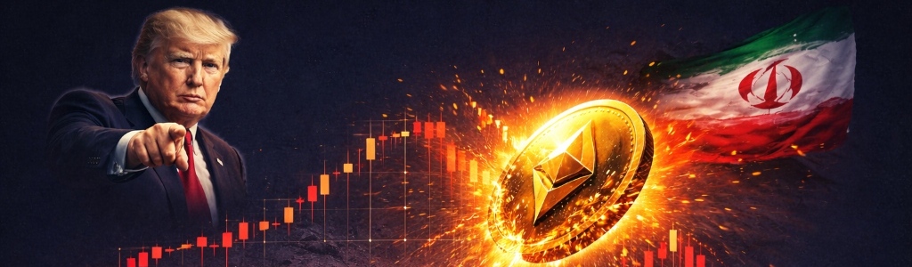 ETH fell from April 1's $2,160 high to $2,038 by 10:59 UTC on April 2 after Trump ruled out near-term Iran de-escalation.