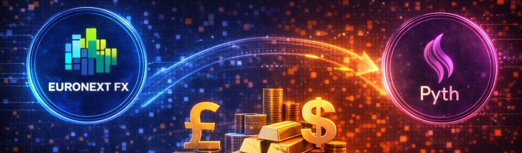 Euronext FX joined Pyth Network as a data publisher, bringing institutional spot FX, NDF, and precious metals pricing into Pyth Proās aggregated feeds.