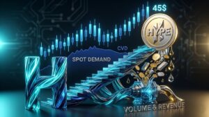 The HYPE token hits 2026 highs driven by Hyperliquid's volume