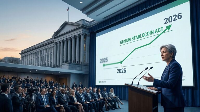 The U.S. implements the GENIUS Act to regulate stablecoins