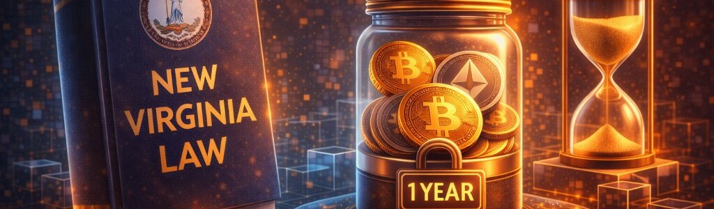 Virginia’s HB 798 updates unclaimed property rules to cover digital assets and bars forced liquidation for at least one year after transfer into state custody.