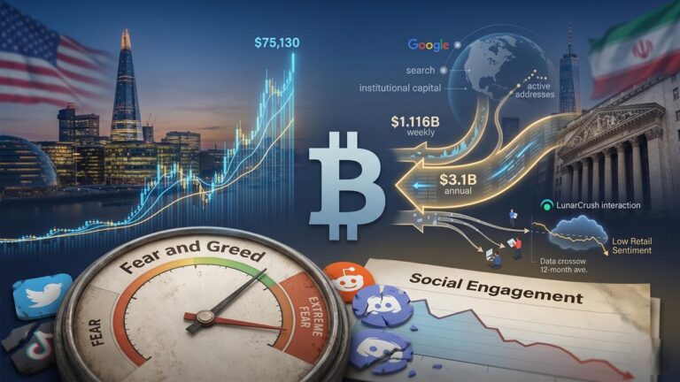 Bitcoin's social engagement-