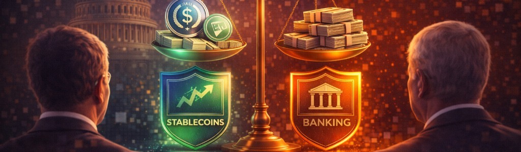 Senators may soon release draft rules deciding whether stablecoins can offer yield, a key issue delaying major crypto legislation.